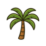 Small Tuak logo - palm tree
